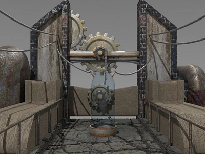 Merbot 3D Setting 3d model steampunk