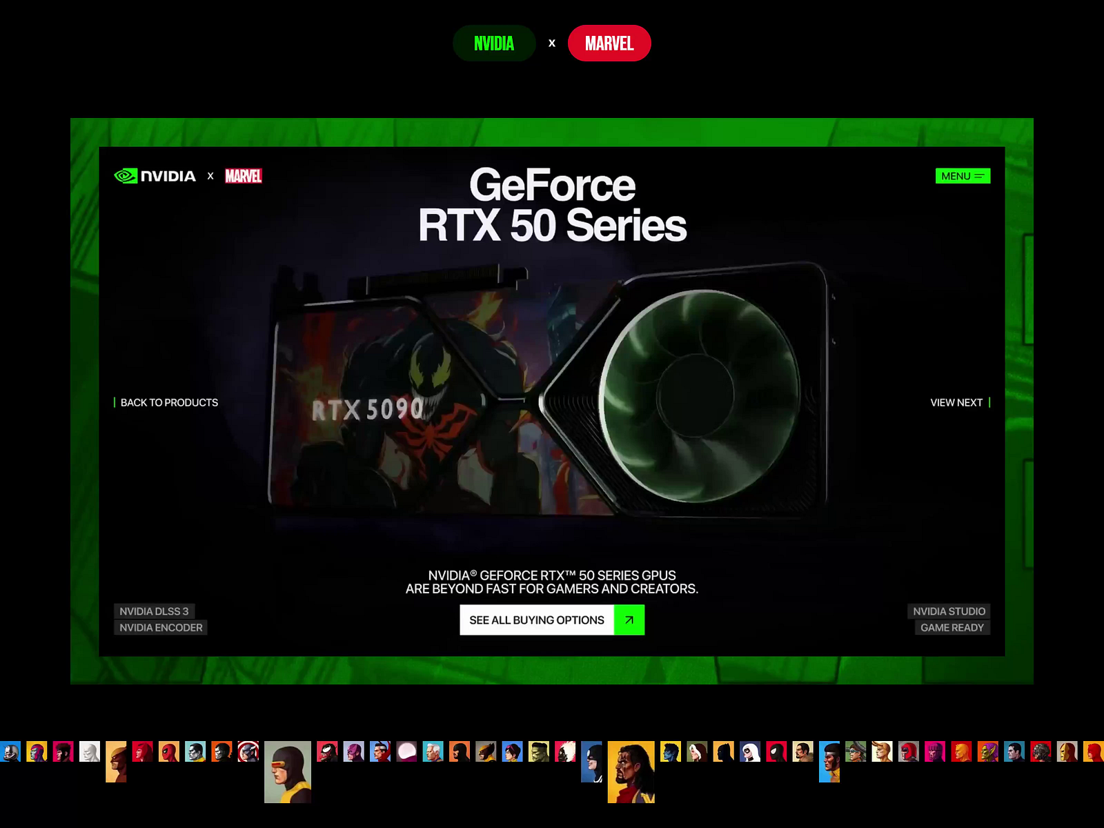 Website Landing page Redesign RTX 50s Nvidia by Lazarev. | Web Design ...