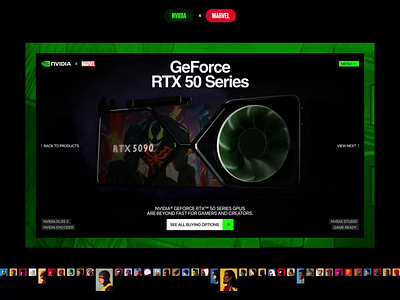 Website Landing page Redesign RTX 50s ✦ Nvidia 3d ai animation design motion graphics nvidia ui ux web web design website