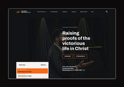 TSGC - A Church Website church product design ui uiux uiuxdesign