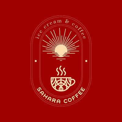 [LOGO DESIGN] SAHARA COFFEE 3d branding design graphic design illustration logo vector