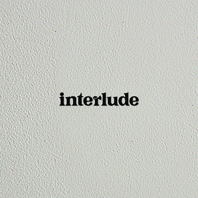 interlude branding brandmark interlude lettering logo logotype musical typography wordmark