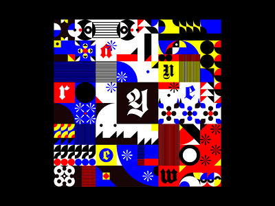 Primary patterns black blue color colors colour colours design experimental experiments geometric graphic design graphicdesign illustration pattern patterns primary red type typography yellow