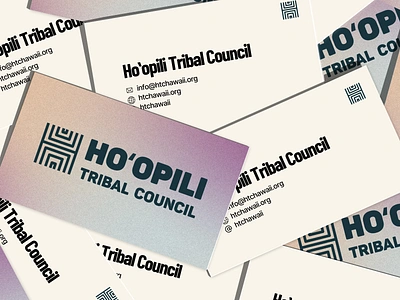 Hoʻopili Tribal Council Business Cards branding graphic design logo