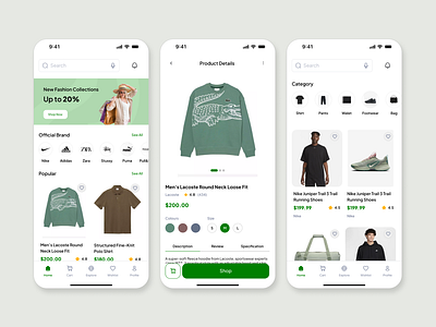 Fashion eCommerce Mobile App Design android app cleandesign ecommerce fashion interface ios iphone marketplace mobile shopping ui ui design ux