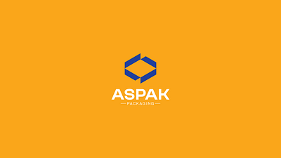 Aspak Packaging blue branding innovation logistics logo orange packaging