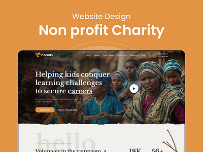 Non-profit charity trust web design charity creative design creativity cretaive design minimal design mockup non profit top trending trust ui ui design ux web ui website design wellfare