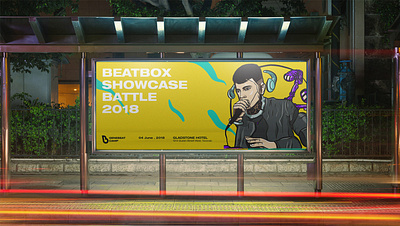 Beatbox Camp advertising beat beatbox camp concert futuristic illustration music