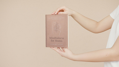 Mindfulness for Mums book cover girl illustration line mind minimal mom woman