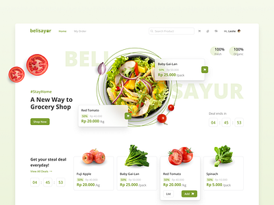 Belisayur | Hero Section branding design e commerce figma hero section illustration landing page product design ui design uiux ux design web commerce