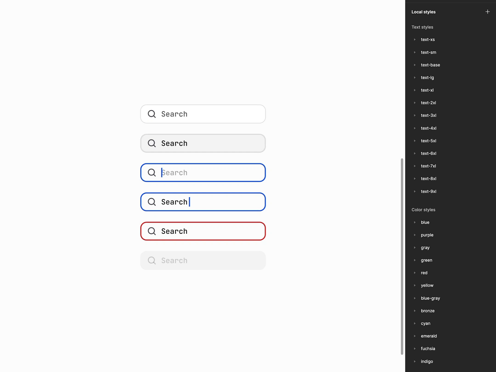 Search Bar component in Figma by Bunin Dmitriy on Dribbble