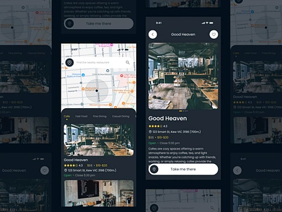 DineMap - Discover Your Next Meal application cafe design food foodie location map mobile mobile app restaurant ui ux uxui uxui design