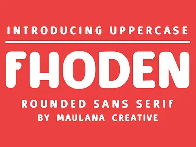 Fhoden Rounded Sans Serif Font animation branding design font fonts graphic design logo nostalgic