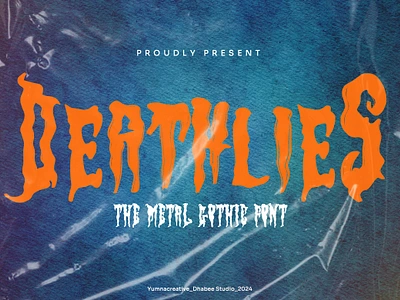 Deathlies – Metal Gothic Font classic deathmetal decorative design display font illustration ligature magazine metal modern music new poster rock typeface typography unique vintage web