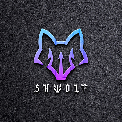 Logo Design Concept for SKWOLF brand branding design game gamer graphic design identity logo spear trident vector visual wolf