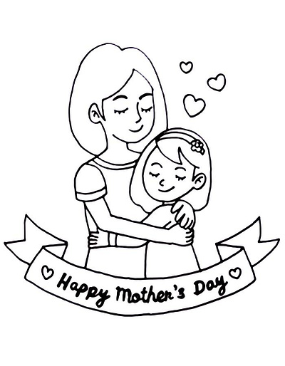 Mother's Day Coloring Pages https://coloringus.com/mothers-day