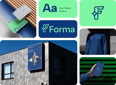 Forma - Logo & Branding branding design graphic design logo logo design star f