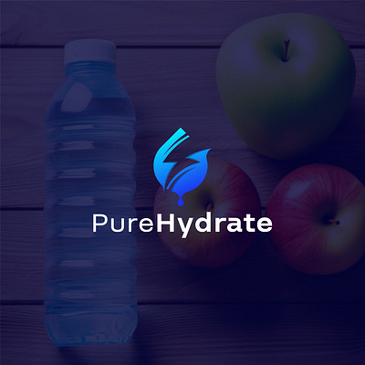 "Pure Hydrate" Logo – Symbol of Clean Vitality brand identity branding design design logo graphic design illustration logo logo design logo ideas logo inspiration logo mark logomaker logos logotype minimal minimalist modern negative space negative space logo