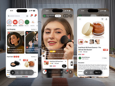 Beauty Product App ( ecommerce) app design beauty cosmetics specific beauty app clean design cosmetics app dailyui design inspiration digital design dribbble dribbble shots flat design inspiration makeup app material design minimalist mobile app trending engaging ui ux user experience user interface