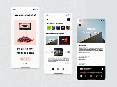 Echo (Music App) album app audio echo music playlist simple songs