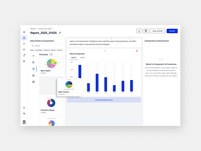 Easily craft comprehensive business reports : WebUI adobexd android branding business design design system figma forms illustration ui user experience user interface ux web ui webapp website