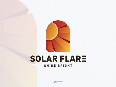 SOLAR FLARE Creative Sun Logo Design agency branding colorful gradient graphic design illustration logo design logo designer shine sun logo sunrise sunset visual identity window