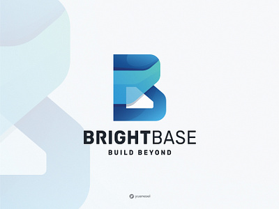 BRIGHTBASE Creative Initial B Logo Design app b logo b logomark branding business logo colorful gradient graphic design icon initial b logo letter b logo logo design logomark modern