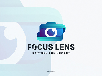 FOCUS LENS Creative Camera Logo Design branding camera logo colorful corporate logo creative focus gradient graphic design lens logo design modern logo photography photos startup company vector