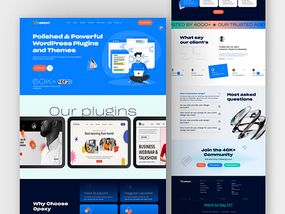 Plugin Sales Website Design clean ecommerce figma figma mockup figma ui design finance home illustration landing page new trend plugins sales landing page plugins sales website shimuluiux top uiux design trend trendly 2025 ui mockup uiux website design wordpress plugins sale