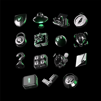 Widget illustrations 3d 3d icons design graphic design icons icons set illustration