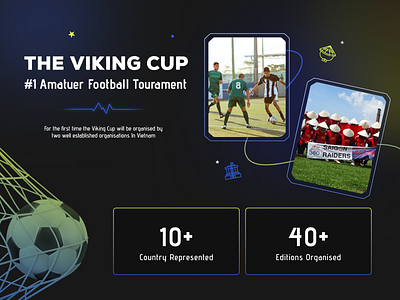 The Viking Cup - Website Design football sport subpage viking