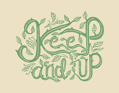 Keep And Up Nature Design artwork badge design branding design graphic design hand drawing hand drawn illustration lettering logo logo design logo vintage nature design outdoor adventure pattern seamless pattern t shirt design tree typography vector