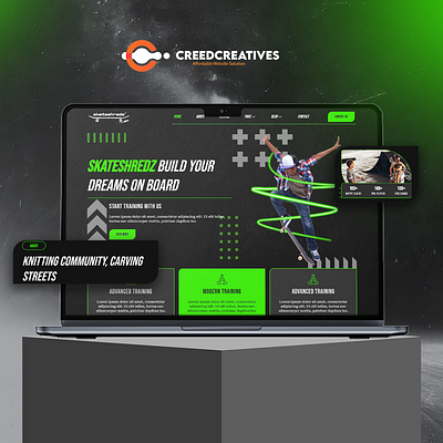 Skate Your Way to Greatness with Skateshredz! agencycreatives uiux webdevelopment website