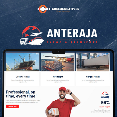 Anteraja: Your Trusted Partner in Global Cargo & Transport agencycreatives uiux ux web webdevelopment website