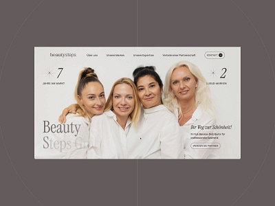 Beauty Steps aesthetically animation beauty clean creative germany ui ui design ux web design