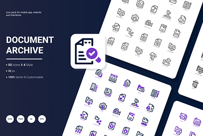 Document Archive Icon Pack archive computer document file folder icon icon design icon pack icon set