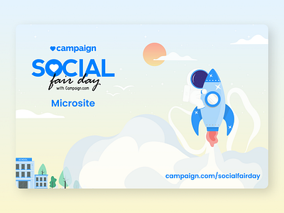 Campaign.com | Social Fair Day Microsite graphic design illustration landing page microsite ui ui design uiux ux ux design website