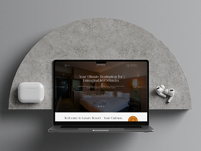 Luxury Resort Website || 2025 design hotel hotel booking landing page minimal popular shot resort ui uidesign website