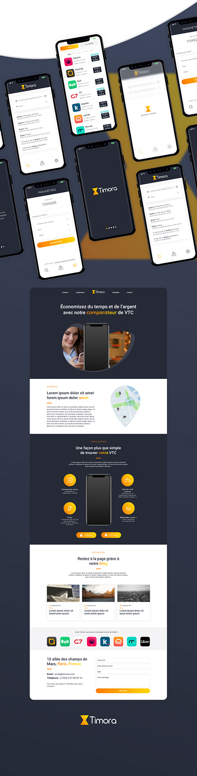 Timora | A ride-sharing comparison mobile app app design graphic design logo mobile app product design showcase ui user centric ux website