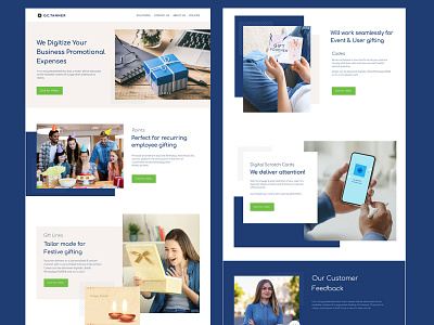 Employee Gifting employee gifting festival promotion festive gifting freelance web designer gifting home page landing page rewards ui design ui designer web design web page website designing