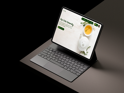 ZenLeaf: Premium Organic Tea Brand (Design & Case Study) branding concept page graphic design landing page organic tea tea tea website tea website landing page ui userinterface ux zenleaf