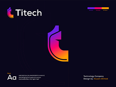 It/Technology Company - Titech Logo Design brand identity coder coding logo computer logo computer software datalogo developer logo development lasthusain logo designer professional logo programmer software t icon t letter t logo tech technology titech logo web development