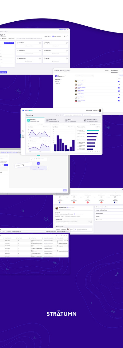 Stratumn | A SaaS solution based on blockchain tehnology blockchain design system desktop app finance fintech product design ui ux