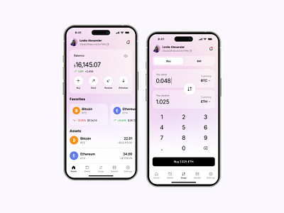 Crypto Wallet MoApp Design app bitcoin bitcoin wallet blockchain crypto currency crypto exchange crypto trading crypto wallet cryptocurrency ethereum glassmorphism interface ios iphone mobile ui uiux user experience user interface ux