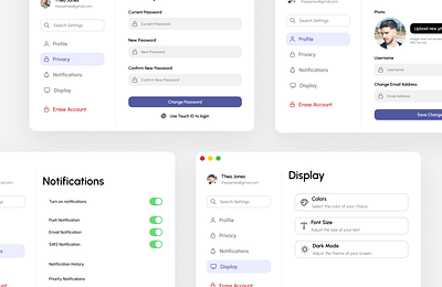 Daily UI 007 - Settings Page app dailyui design ui ux web