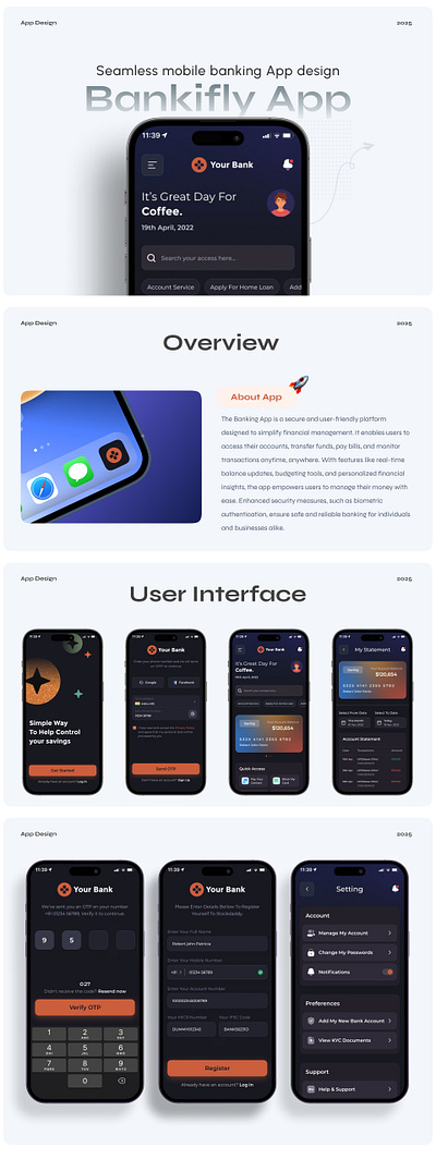 Intuitive Banking App Design | Simplifying Finances app app design bank banking banking app branding dark mode design figma finance illustration inventory logo mobile app money money transfer transfer app ui ui design ux