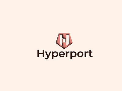 hyperport logo design hyper logo modern port