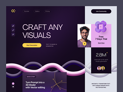 Website for an AI Product ✦ Craftix design interface product service startup ui ux web website