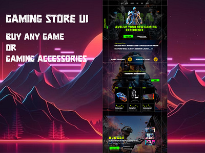 GAMING UI STORE gaimingdesign gamingui gaminguiux graphic design ui uiux