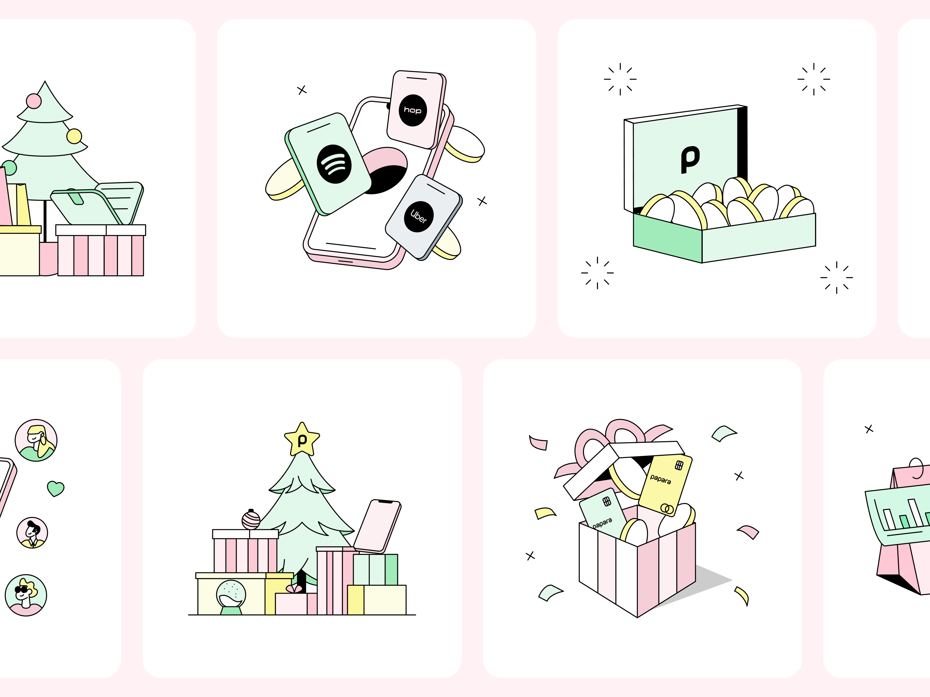 Papara: Wrap-Up 2d 2d animation 2d illustration after effects animation behance branding flat illustration illustration illustrator motion design motion graphics ui vector vector animation vector illustration